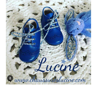 Chaussures Bottillons Adonis Bout golf - cuir BLEU ROYAL