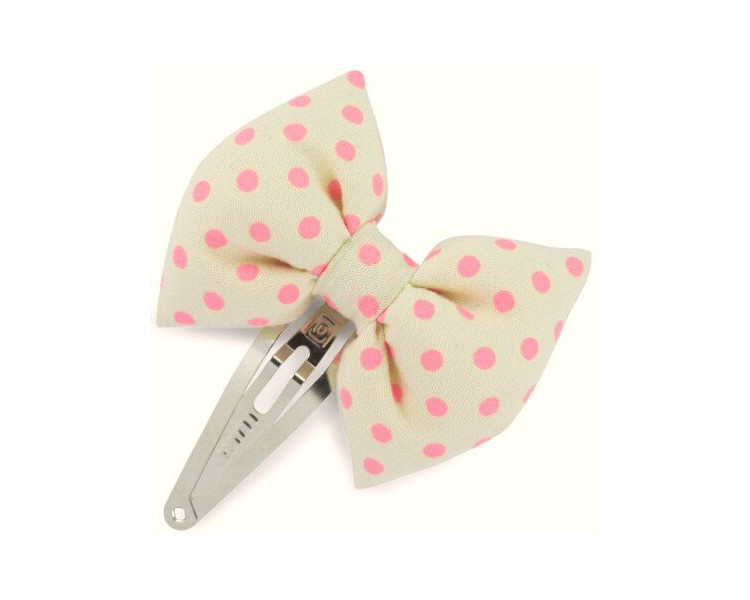 Noeud Papillon - Milk pois rose fluo Noeud Papillon - Milk pois rose fluo