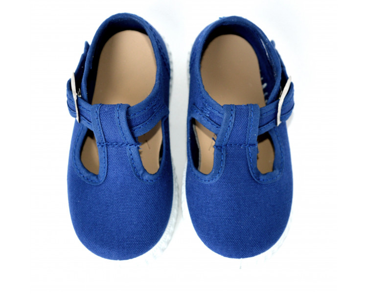 Chaussures Sandales en TOILES Salomé BEBE - BLEU Cobalt