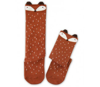 Chaussettes hautes RATON - MARRON