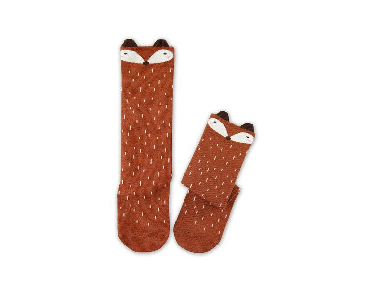 Chaussettes hautes RATON - MARRON