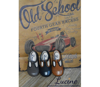 Chaussures ouvertes en cuir doublé cuir de qualité