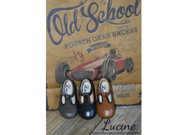 Chaussures ouvertes en cuir doublé cuir de qualité