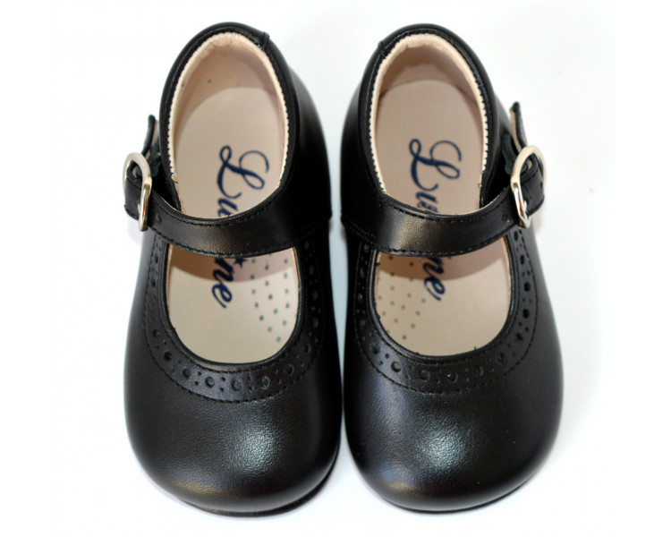 Chaussures Babies Charles IX Alice à boucle - cuir NOIR