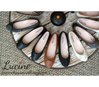 Ballerines en cuir MARINE