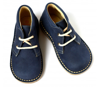 Chaussures garçon à lacets Gaspard - nubuck bleu NAVY