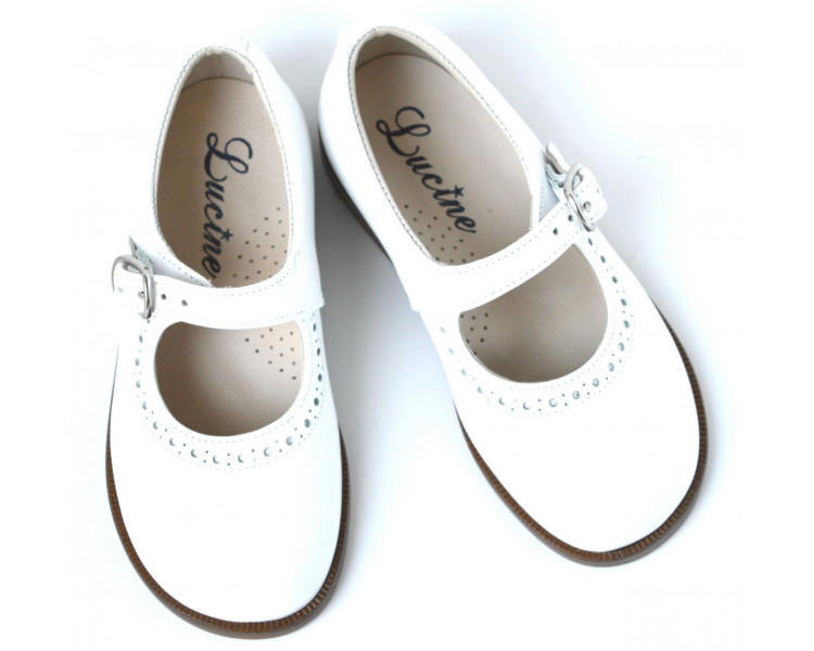 Louise la Costaud - cuir BLANC Louise la Costaud - cuir BLANC