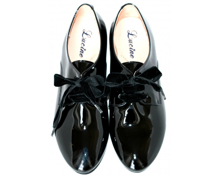 Léontine - haute talonnette 2cm- cuir VERNIS NOIR Léontine - haute talonnette 2cm- cuir VERNIS NOIR
