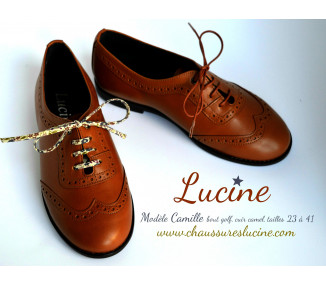 Camille Golf COSTAUD- cuir camel
