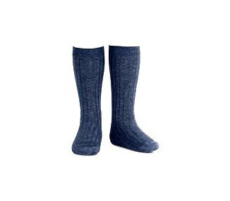 BLEU jean - Chaussettes hautes