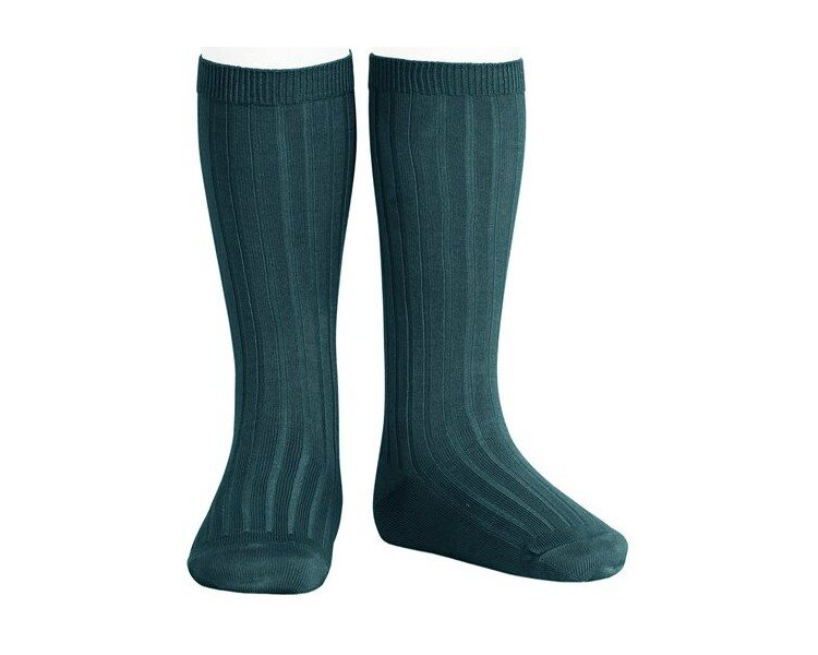 Bleu PETROLE - Chaussettes hautes