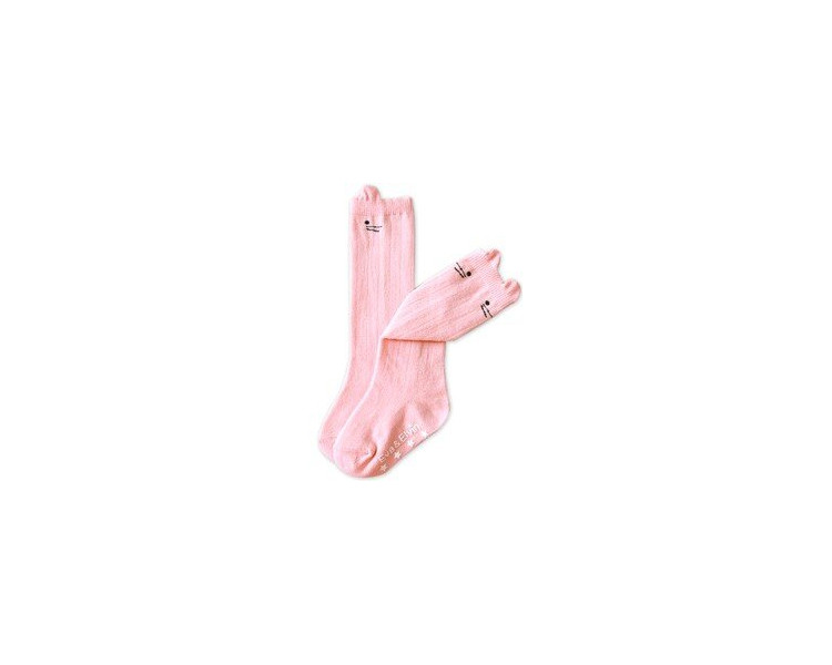 Chaussettes hautes SOURIS - ROSE