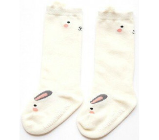 Chaussettes hautes LAPIN - BLANC cassé