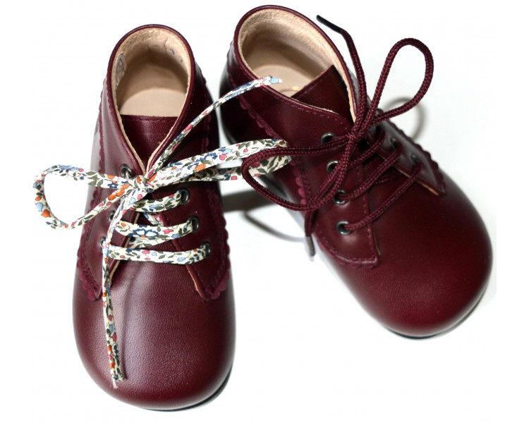 Chaussures Bottillons Aimée - cuir BORDEAUX