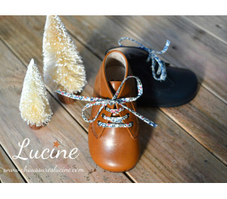 Bottillons à lacets à fleurs Liberty pour filles