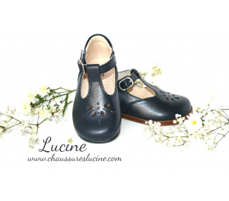 Chaussures en cuir pour bébé fille et garçon à porter avec ou sans chaussettes