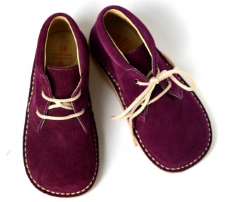 Gaspard lacet - nubuck VIOLET