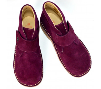 Gaspard velcro - nubuck VIOLET