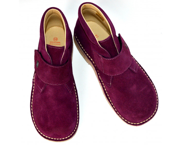 Gaspard velcro - nubuck VIOLET