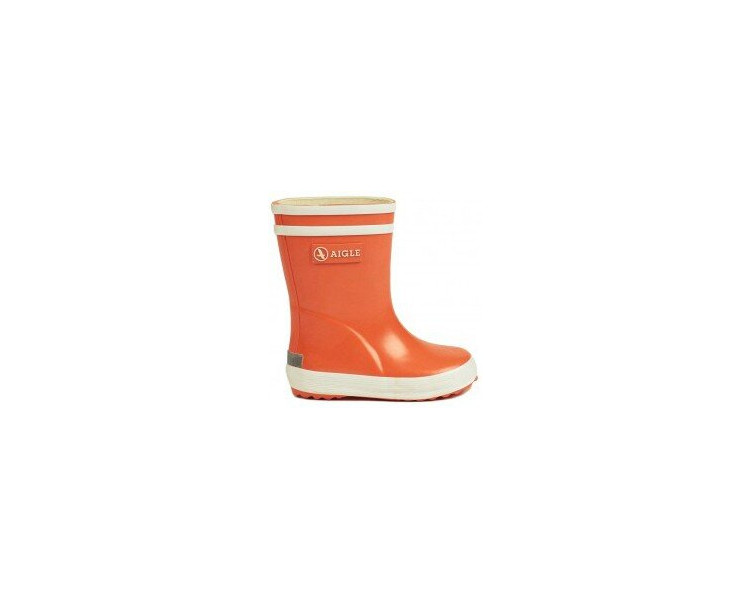 Bottes de pluie bébé garçon en caoutchouc - orange, Chaussures