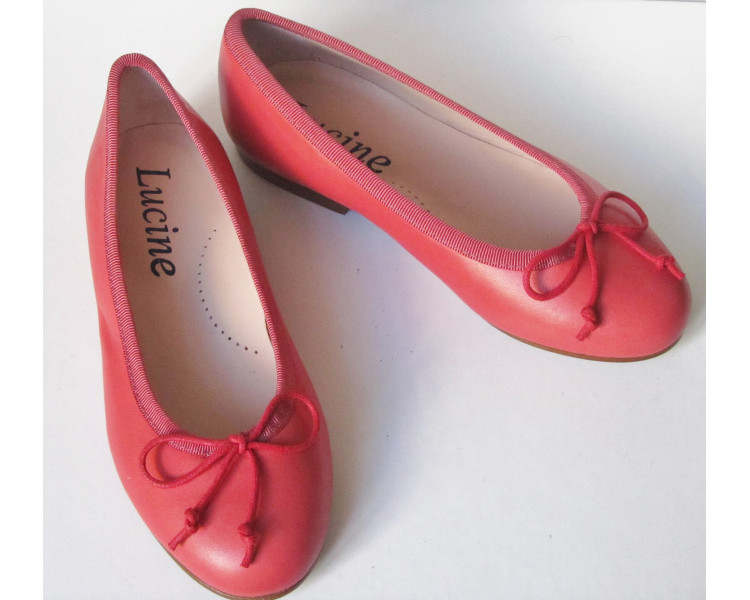 Ballerine t29 à 39 cordon réglable - cuir CORAIL Ballerine t29 à 39 cordon réglable - cuir CORAIL
