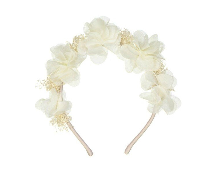 Serre-têtes fleurs – Blanc Serre-têtes fleurs – Blanc