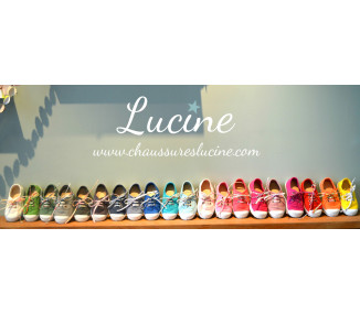 Chaussures baskets tennis en TOILES à lacets et élastiques - FUSCHIA