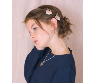 Barrette renard – Rose