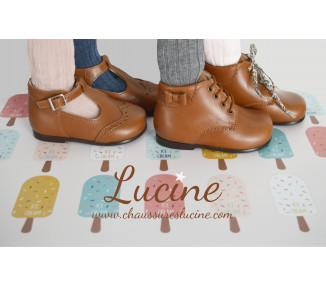 Chaussures Bottillons Victoire - cuir CAMEL