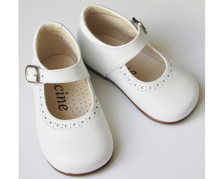 Chaussures Babies Charles IX Alice à boucle - cuir BLANC