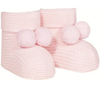 CHAUSSONS point mousse - ROSE PALE