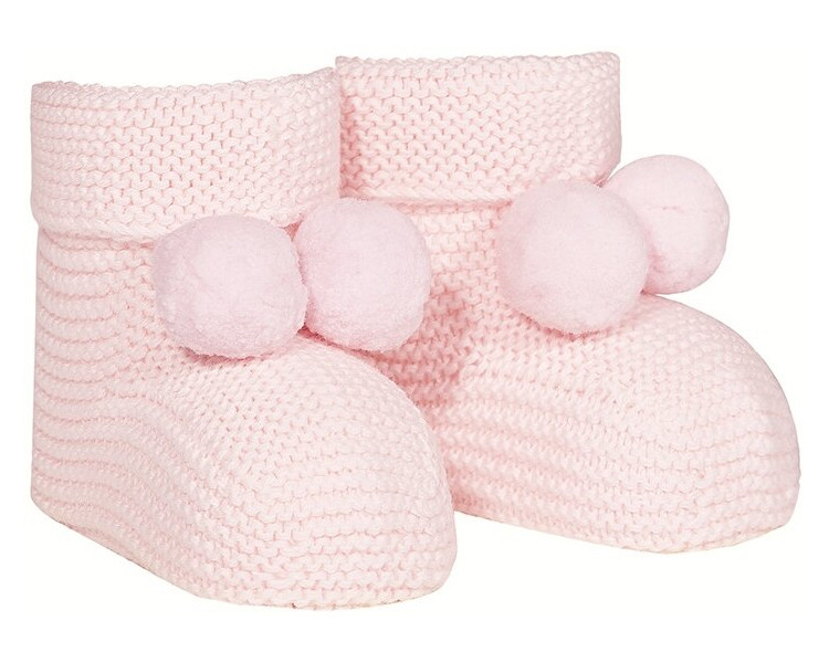 CHAUSSONS point mousse - ROSE PALE