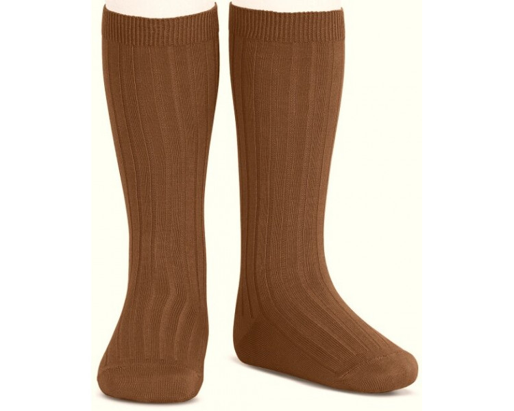 COGNAC/toffee - Chaussettes hautes