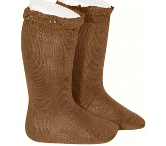 COGNAC/Toffee - Chaussettes hautes