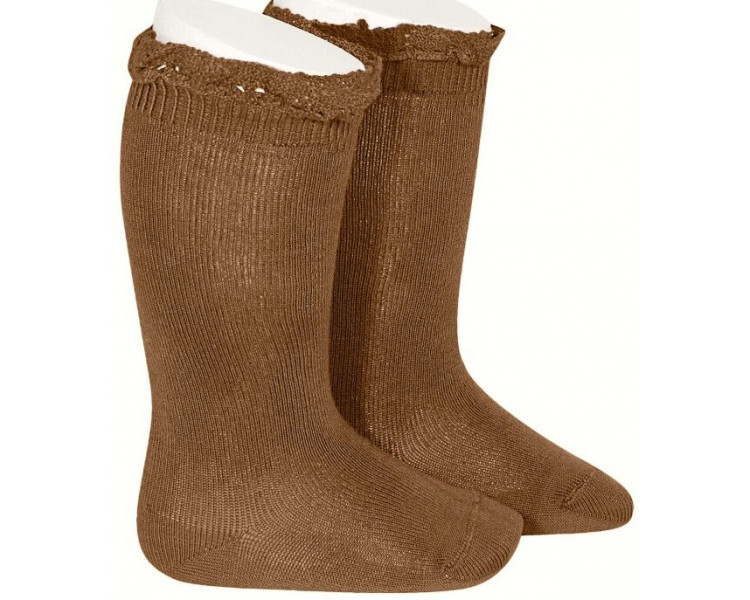 COGNAC/Toffee - Chaussettes hautes