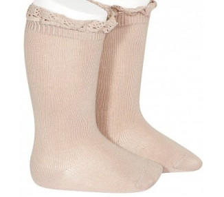 VIEUX ROSE - Chaussettes hautes