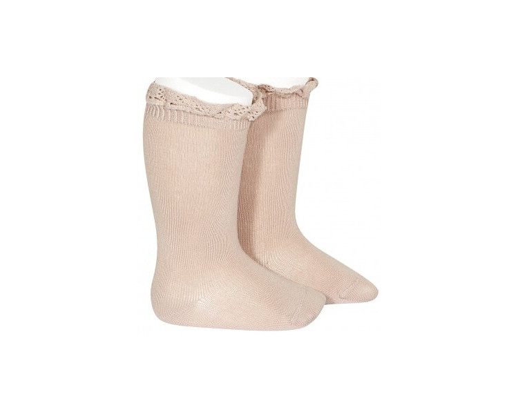 VIEUX ROSE - Chaussettes hautes