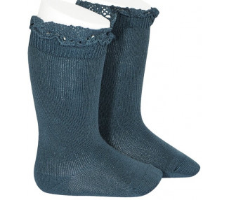 BLEU PETROLE - Chaussettes hautes