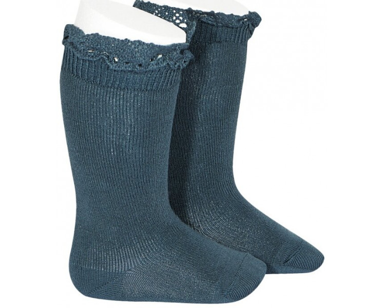 BLEU PETROLE - Chaussettes hautes