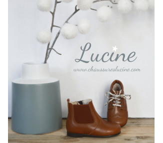 Chaussures bébés fourrées laine naturelle douce et chaude