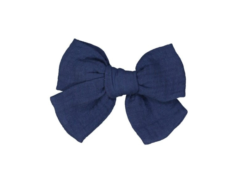 Barrette NOEUD pince crocodile - BLEU Barrette NOEUD pince crocodile - BLEU