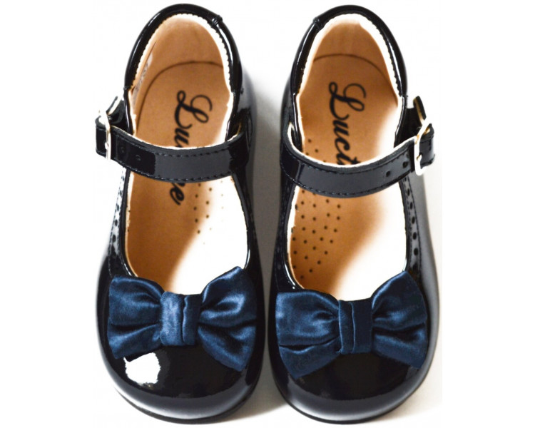 Alice Noeud - cuir vernis BLEU MARINE Alice Noeud - cuir vernis BLEU MARINE