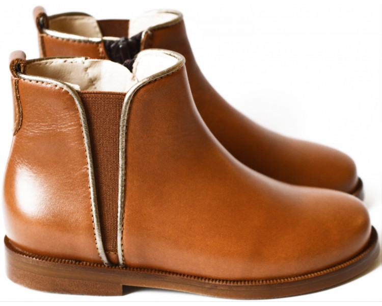 Boots RESISTANTES - cuir CAMEL/OR Boots RESISTANTES - cuir CAMEL/OR