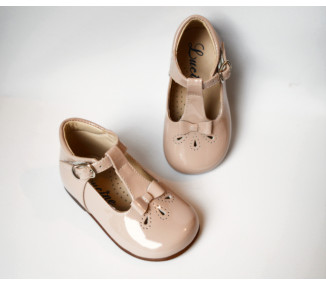 Chaussures bébés filles rose nude, excellent maintien
