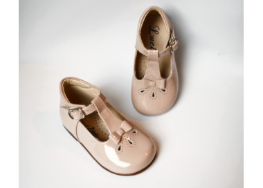 Chaussures bébés filles rose nude, excellent maintien