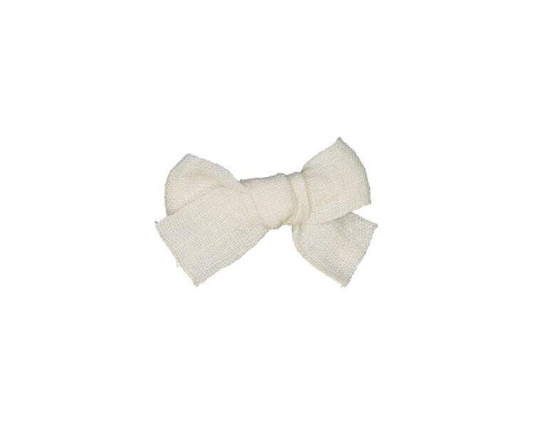 Barrette mini princesse - LIN ECRU Barrette mini princesse - LIN ECRU