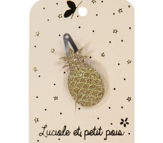 Barrette ananas - Glitter or