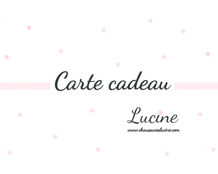 CARTE Cadeau - rose pâle