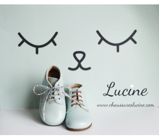 Bottillons bébés mixtes en cuir vernis entièrement doublés cuir