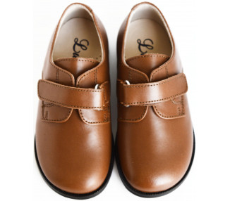 Chaussures enfant RESISTANTES SCRATCH Gaël - cuir CAMEL